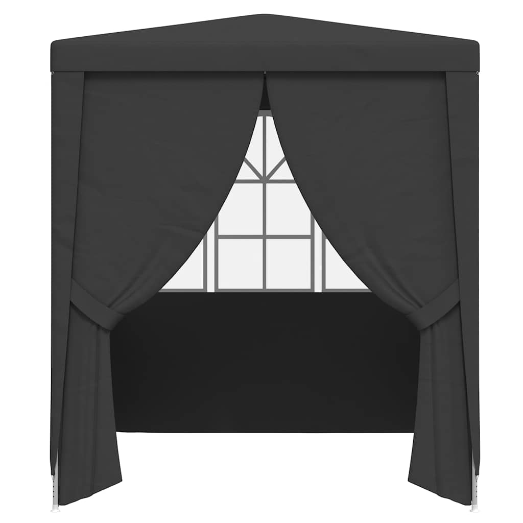 Professional Party Tent with Side Walls 2x2 m Anthracite 90 g/m²