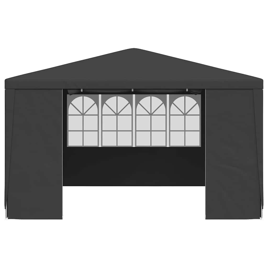 Professional Party Tent with Side Walls 4x4 m Anthracite 90 g/m²