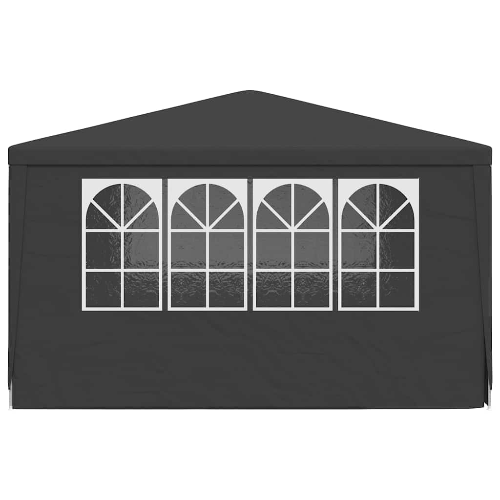 Professional Party Tent with Side Walls 4x4 m Anthracite 90 g/m²
