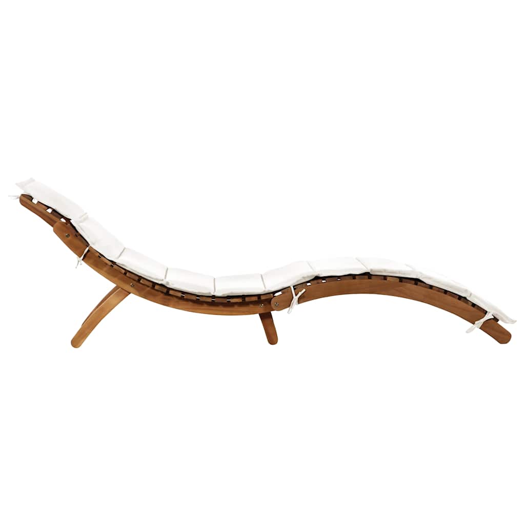 Sunloungers Solid Acacia Wood Cream