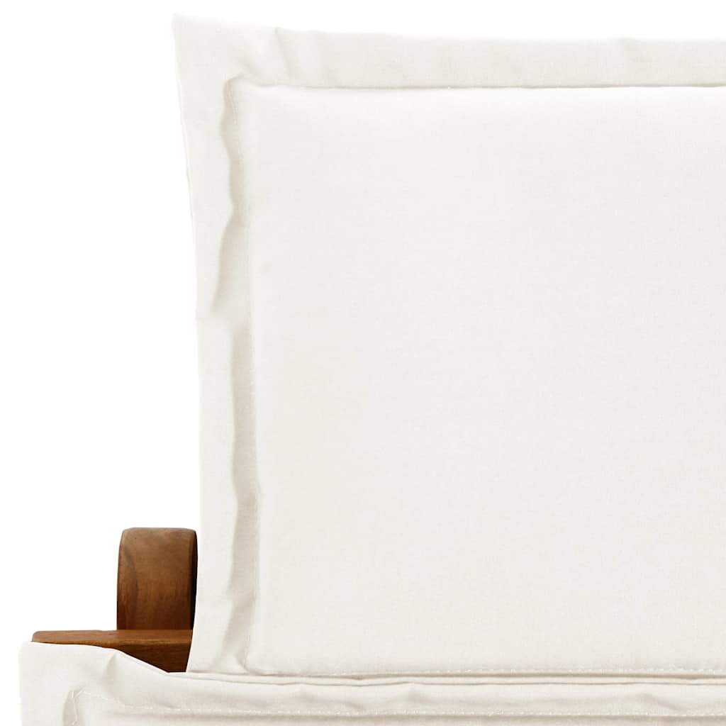 Sunloungers Solid Acacia Wood Cream
