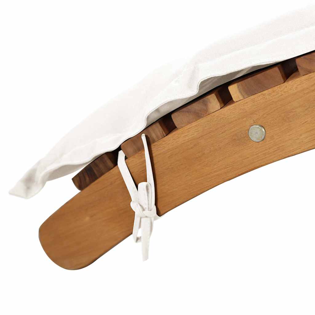 Sunloungers Solid Acacia Wood Cream
