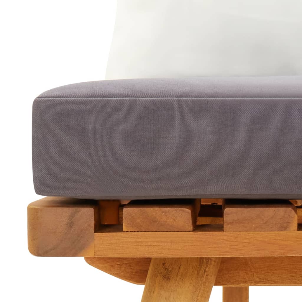 Garden Chair with Cushions Solid Acacia Wood