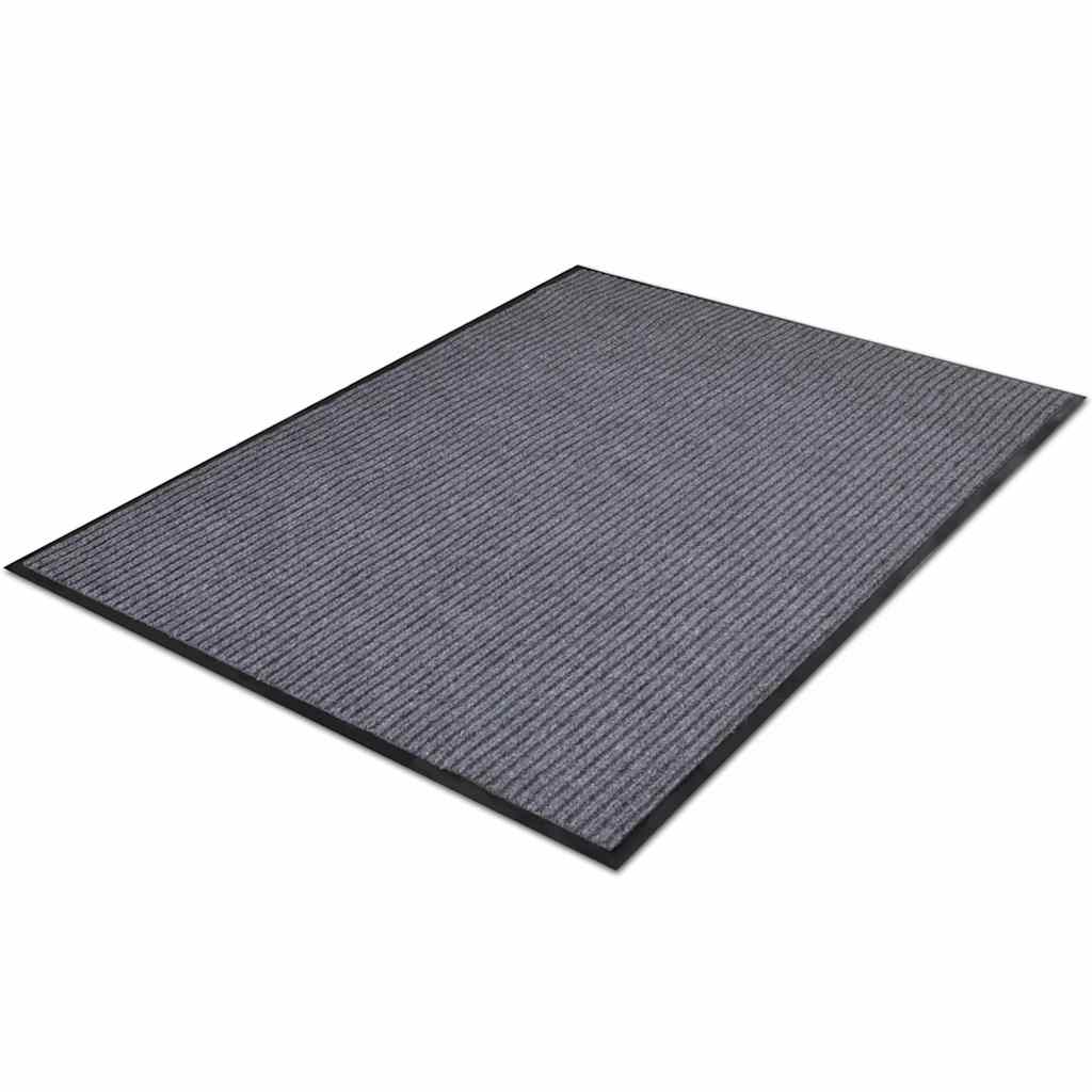 Door Mat Grey 117x220 cm PVC