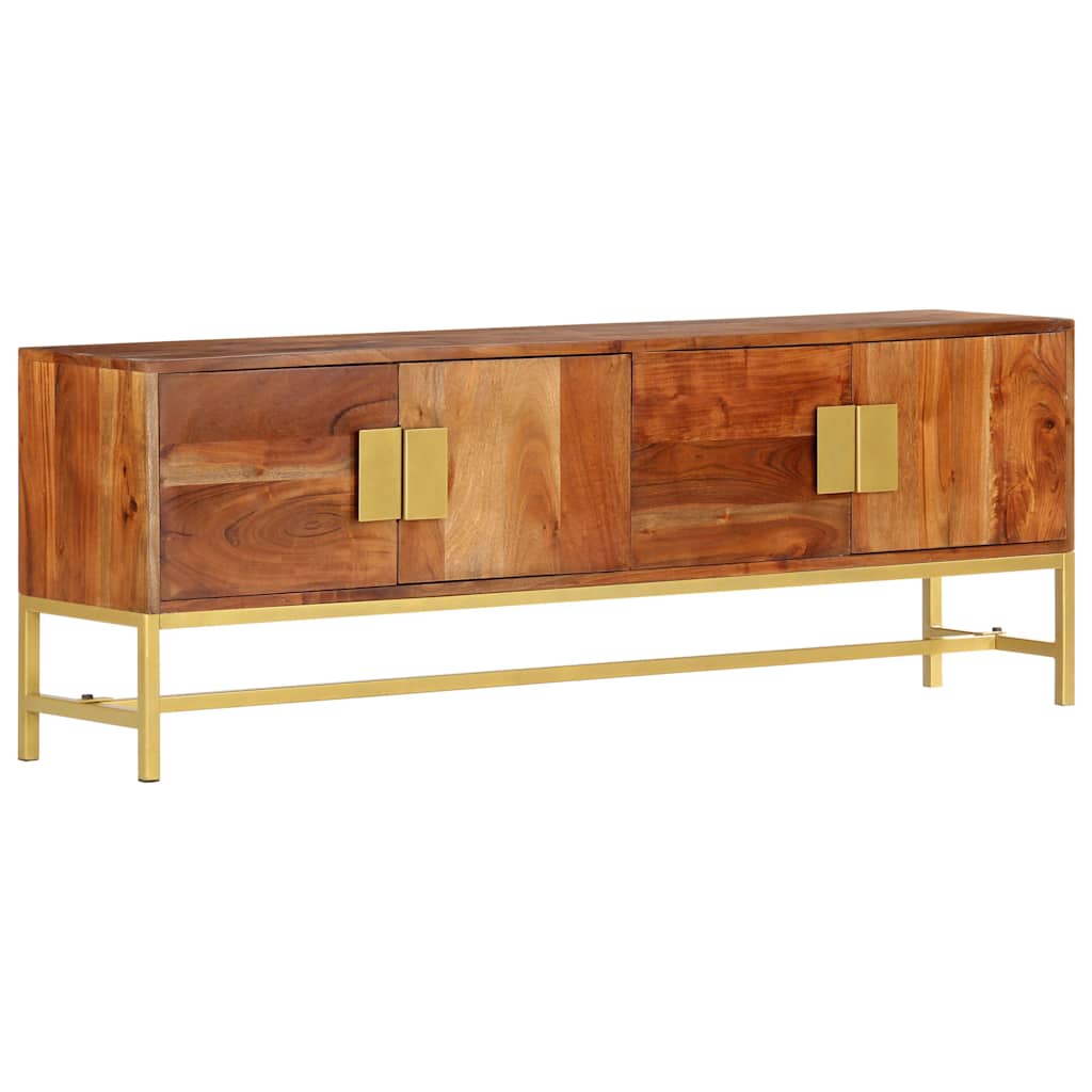 TV Cabinet 140x30x50 cm Solid Acacia Wood