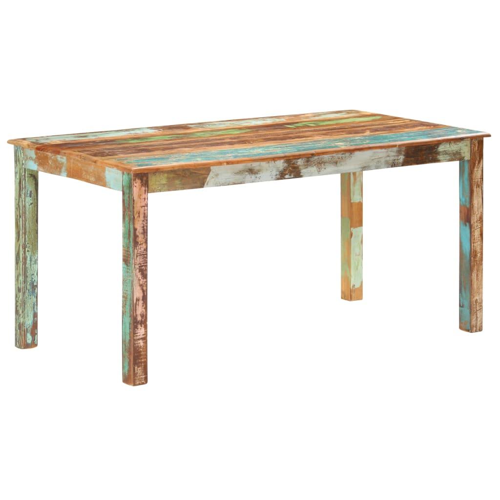 Dining Table Solid Reclaimed Wood 160x80x76 cm