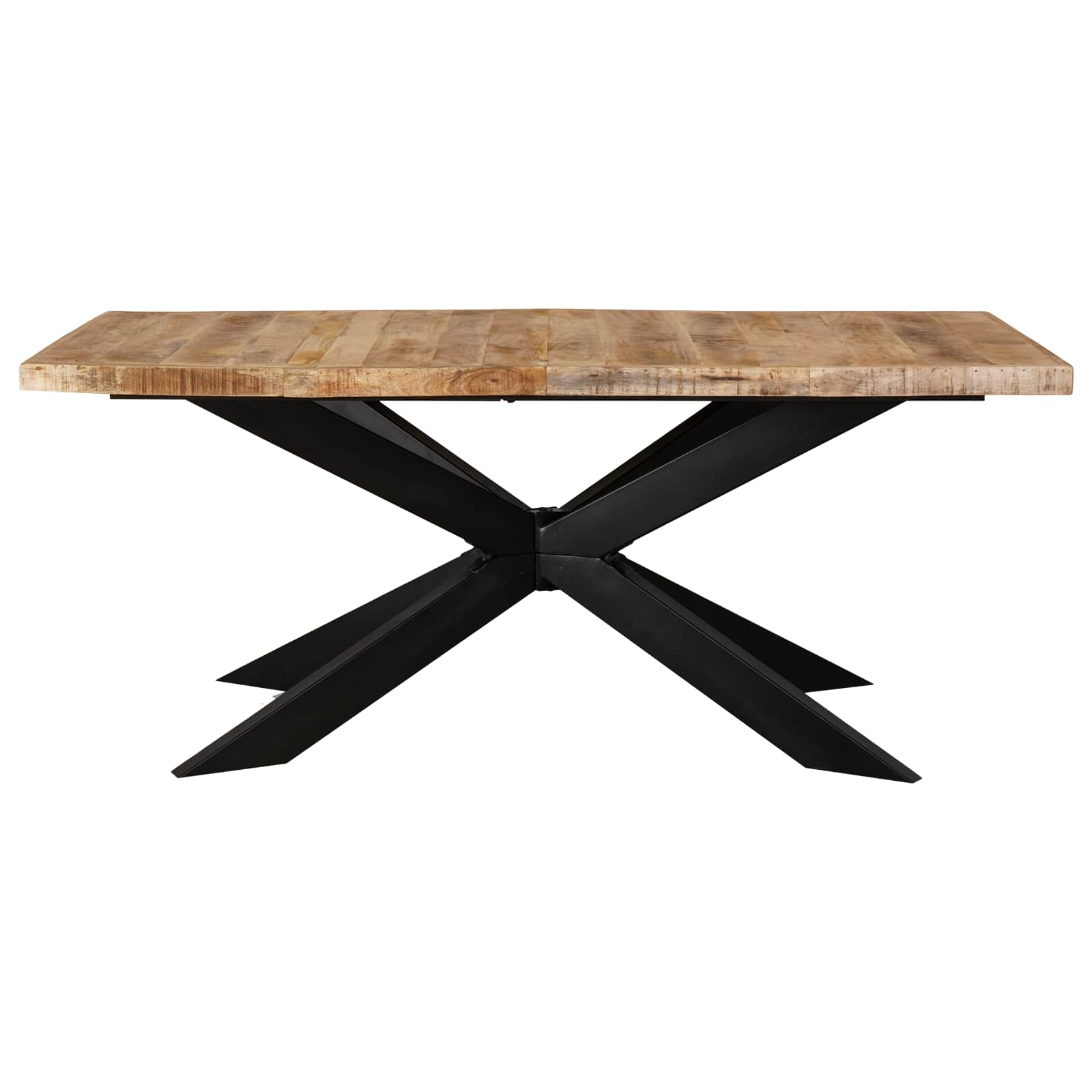Dining Table 180x90x76 cm Solid Rough Mango Wood