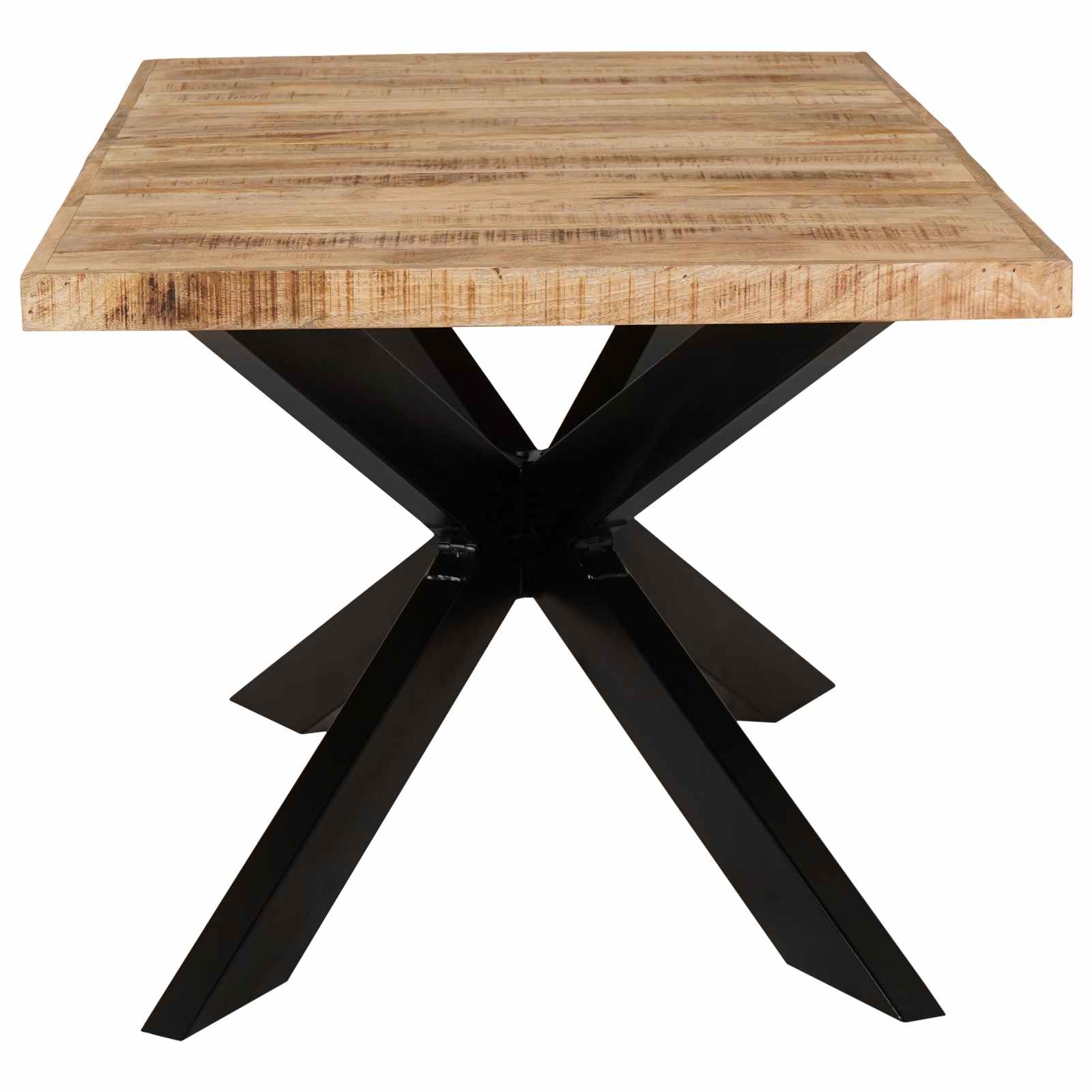 Dining Table 180x90x76 cm Solid Rough Mango Wood
