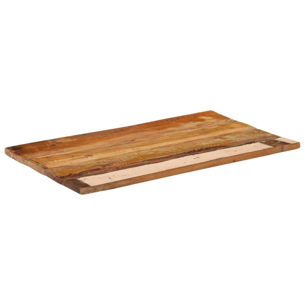 Rectangular Table Top 60x100 cm 25-27 mm Solid Wood Reclaimed