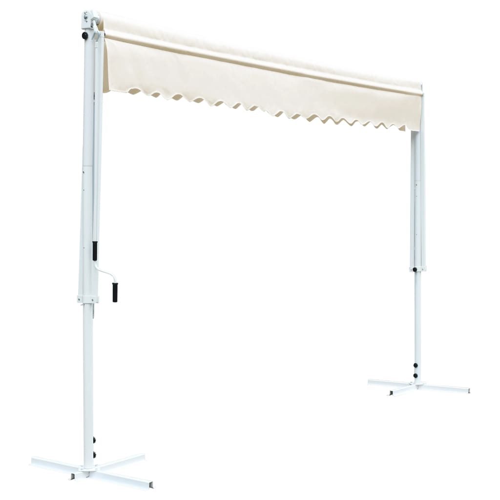 Free Standing Awning 500x300 cm Cream