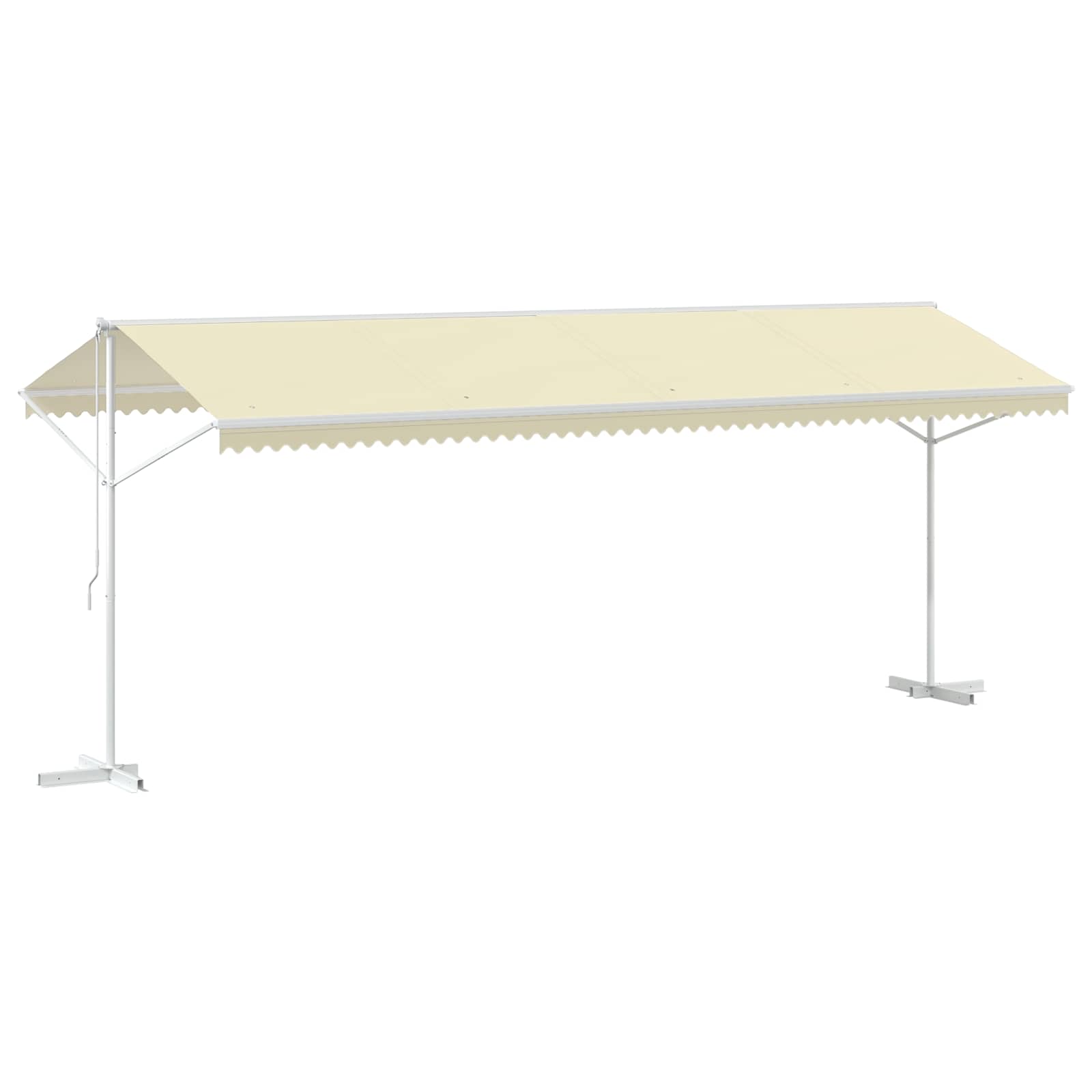 Free Standing Awning 600x300 cm Cream