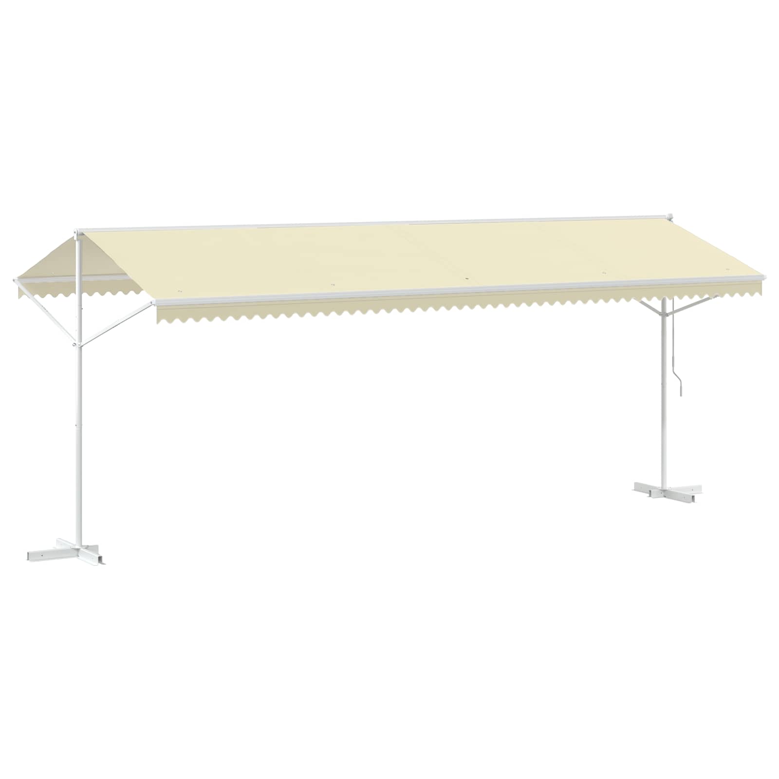 Free Standing Awning 600x300 cm Cream