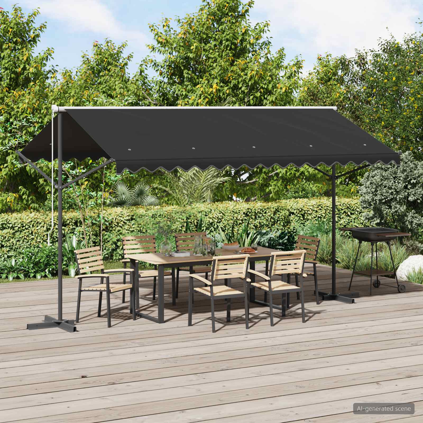 Free Standing Awning 400x300 cm Anthracite