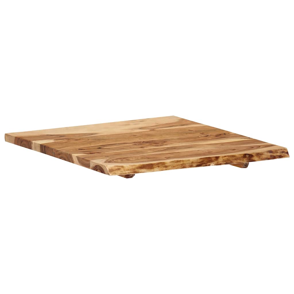 Table Top Solid Acacia Wood 58x(50-60)x2.5 cm