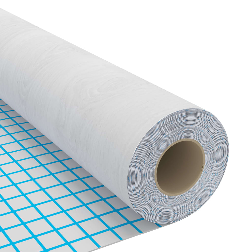 Self-adhesive Door Films 2 pcs White Wood 210x90 cm PVC