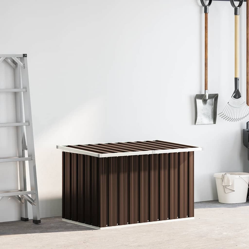 Garden Storage Box Brown 109x67x65 cm