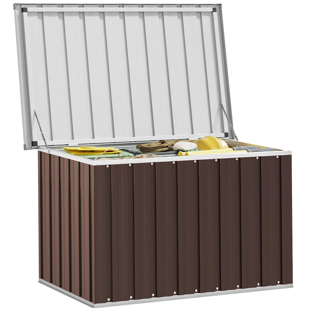 Storage boxes Galvanised Steel 109 x 67 x 65 cm Brown