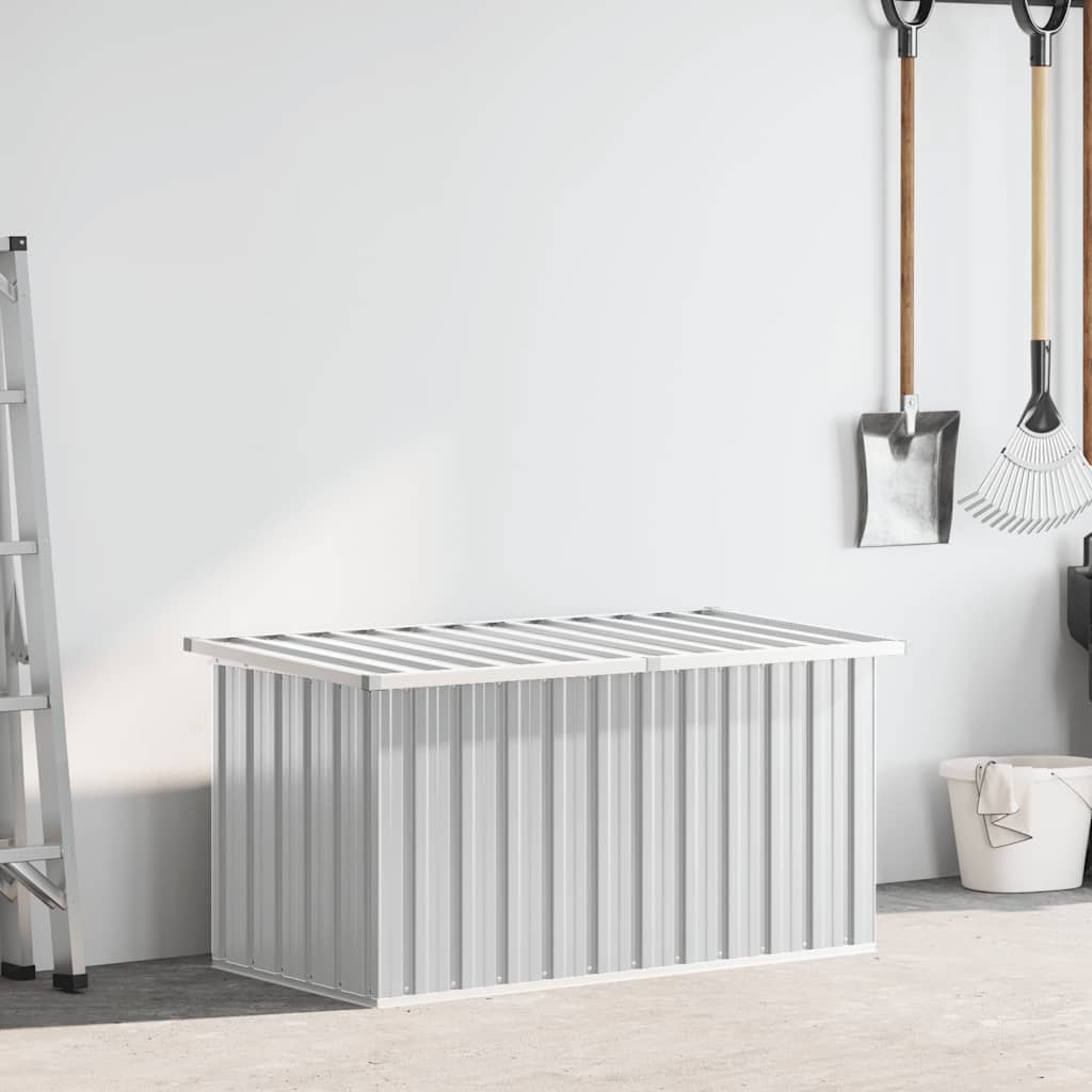 Garden Storage Box Grey 129x67x65 cm