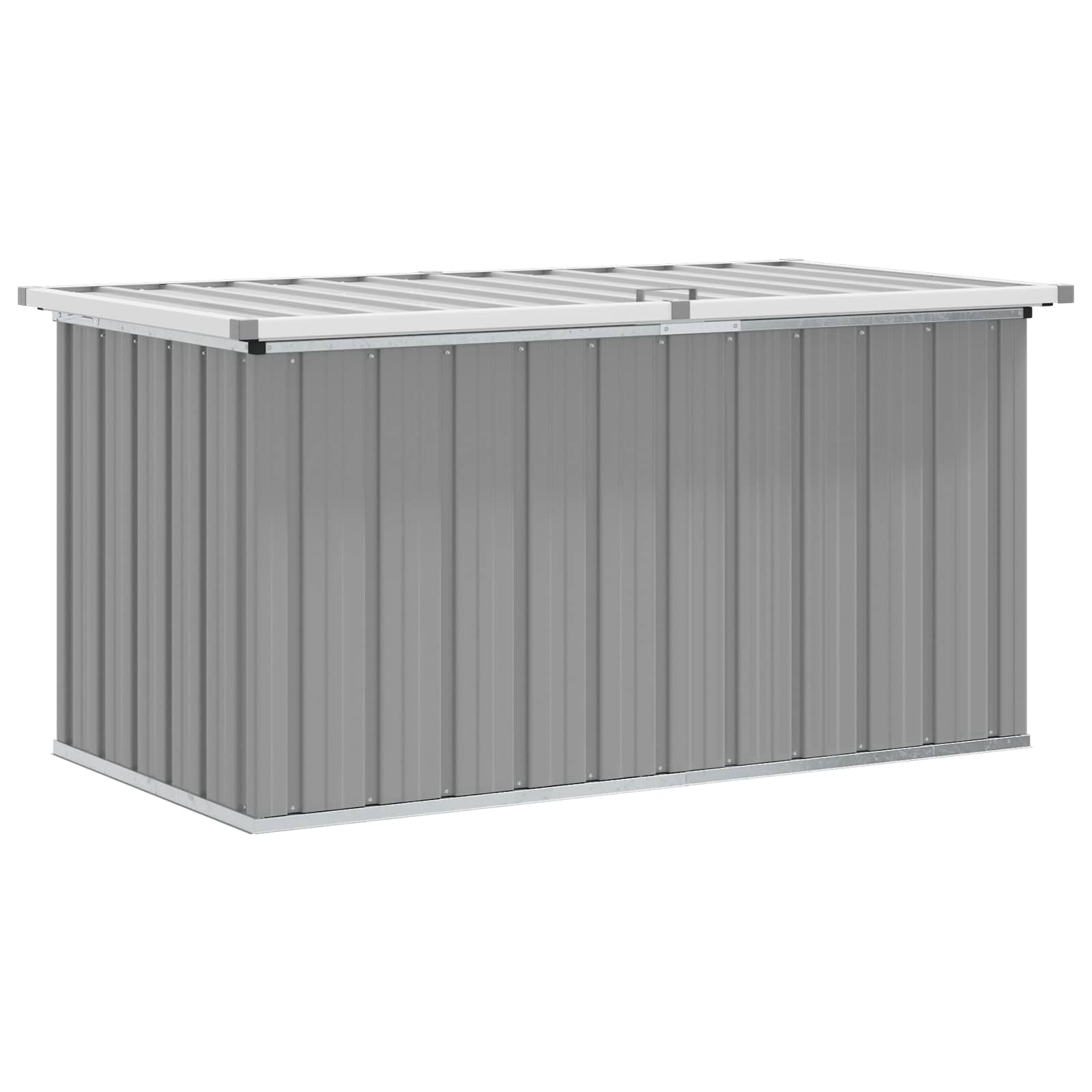 Garden Storage Box Grey 129x67x65 cm
