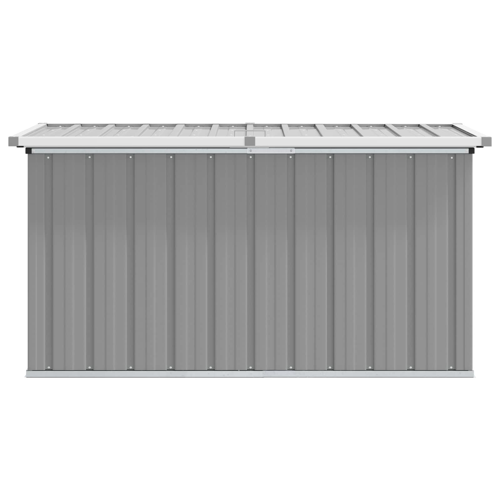 Garden Storage Box Grey 129x67x65 cm