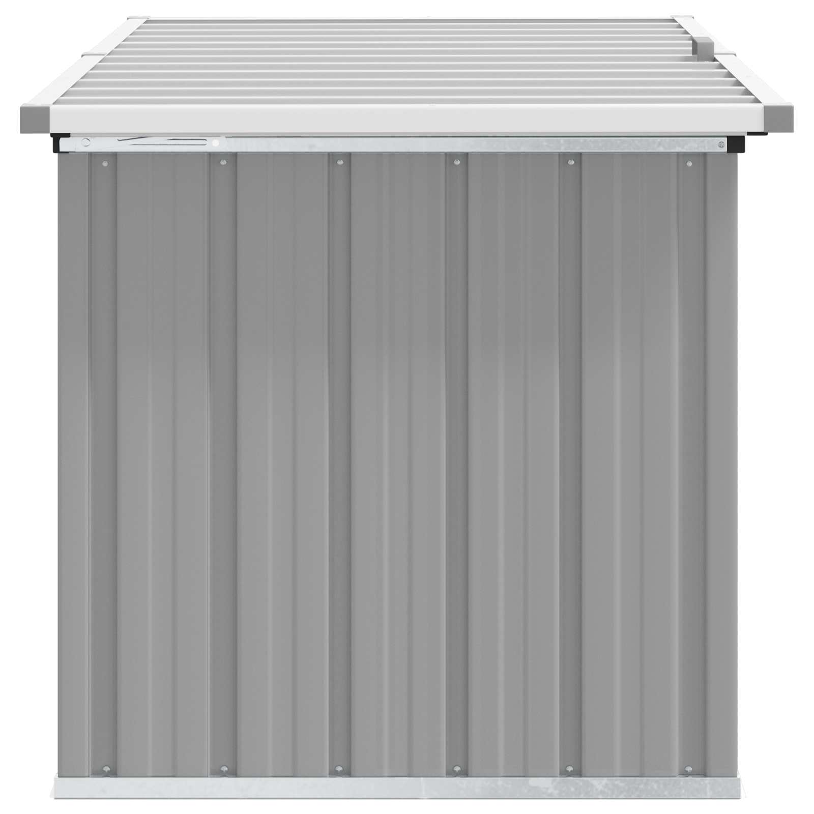 Garden Storage Box Grey 129x67x65 cm