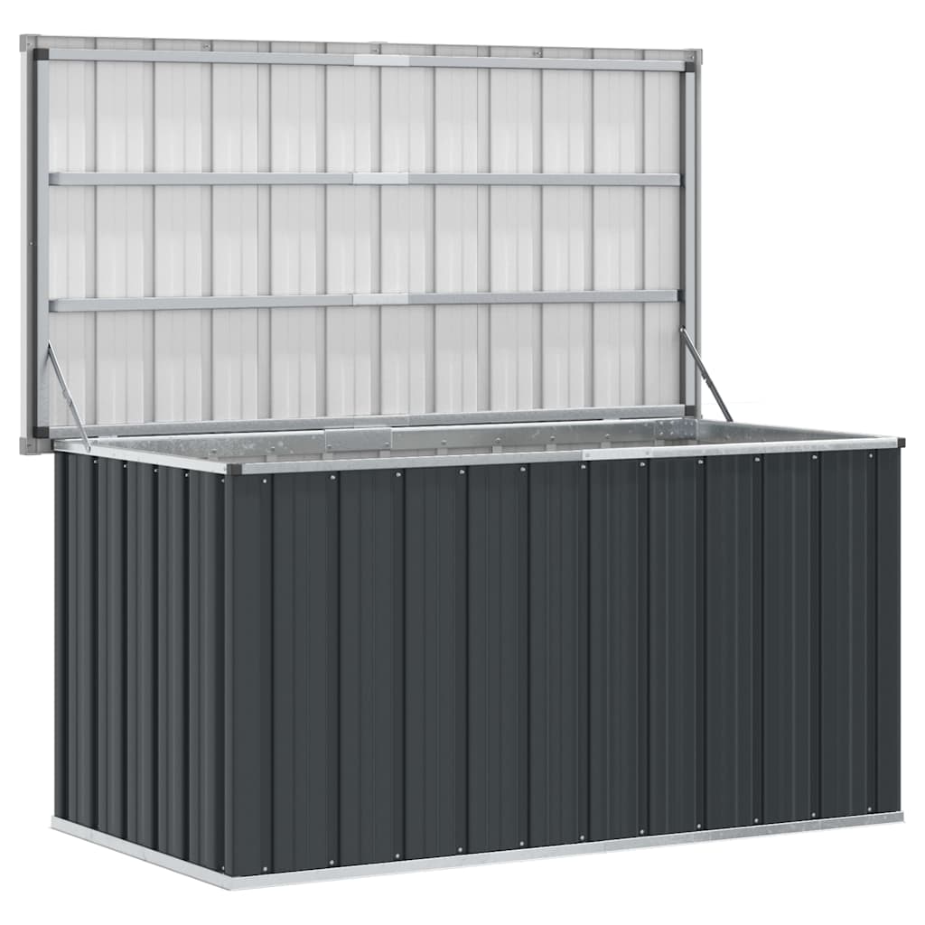 Garden Storage Box Anthracite 129x67x65 cm
