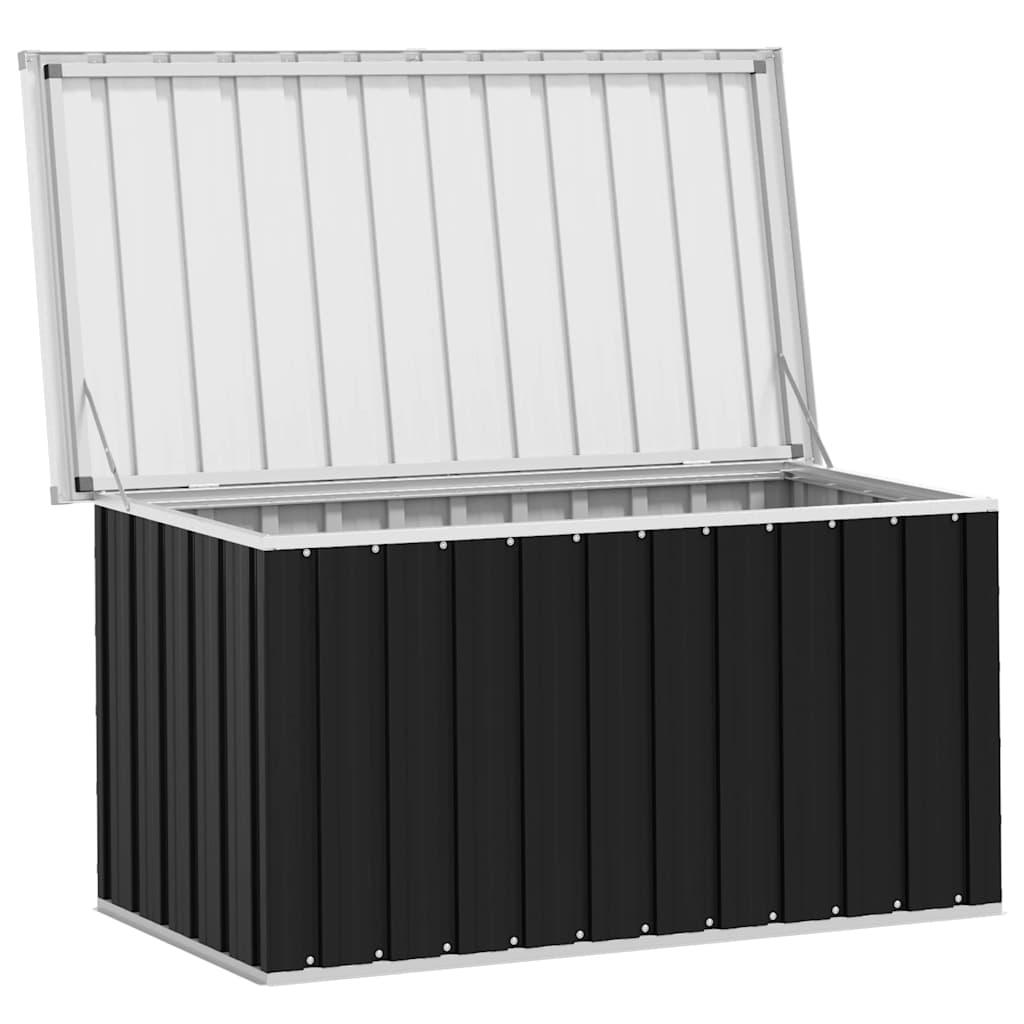 Garden Storage Box Anthracite 129x67x65 cm