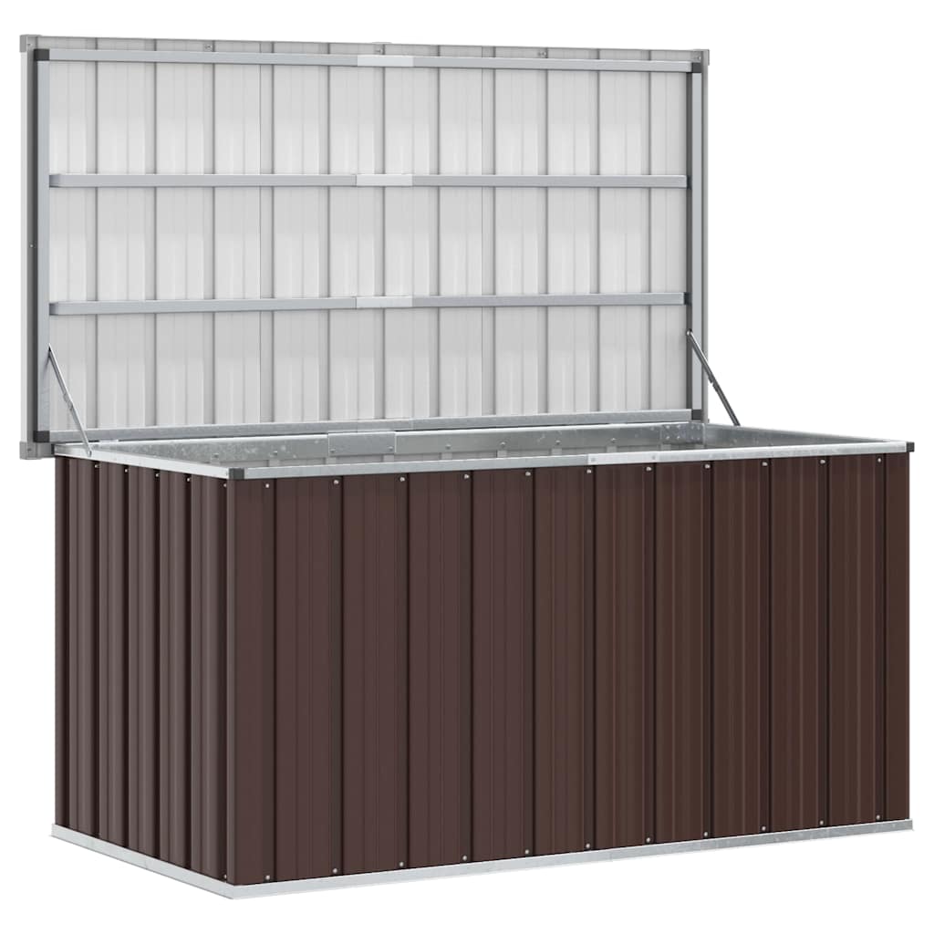 Garden Storage Box Brown 129x67x65 cm