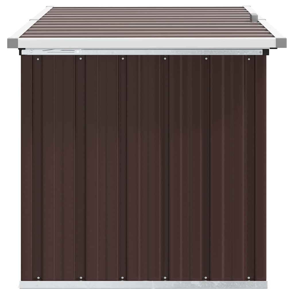 Garden Storage Box Brown 129x67x65 cm