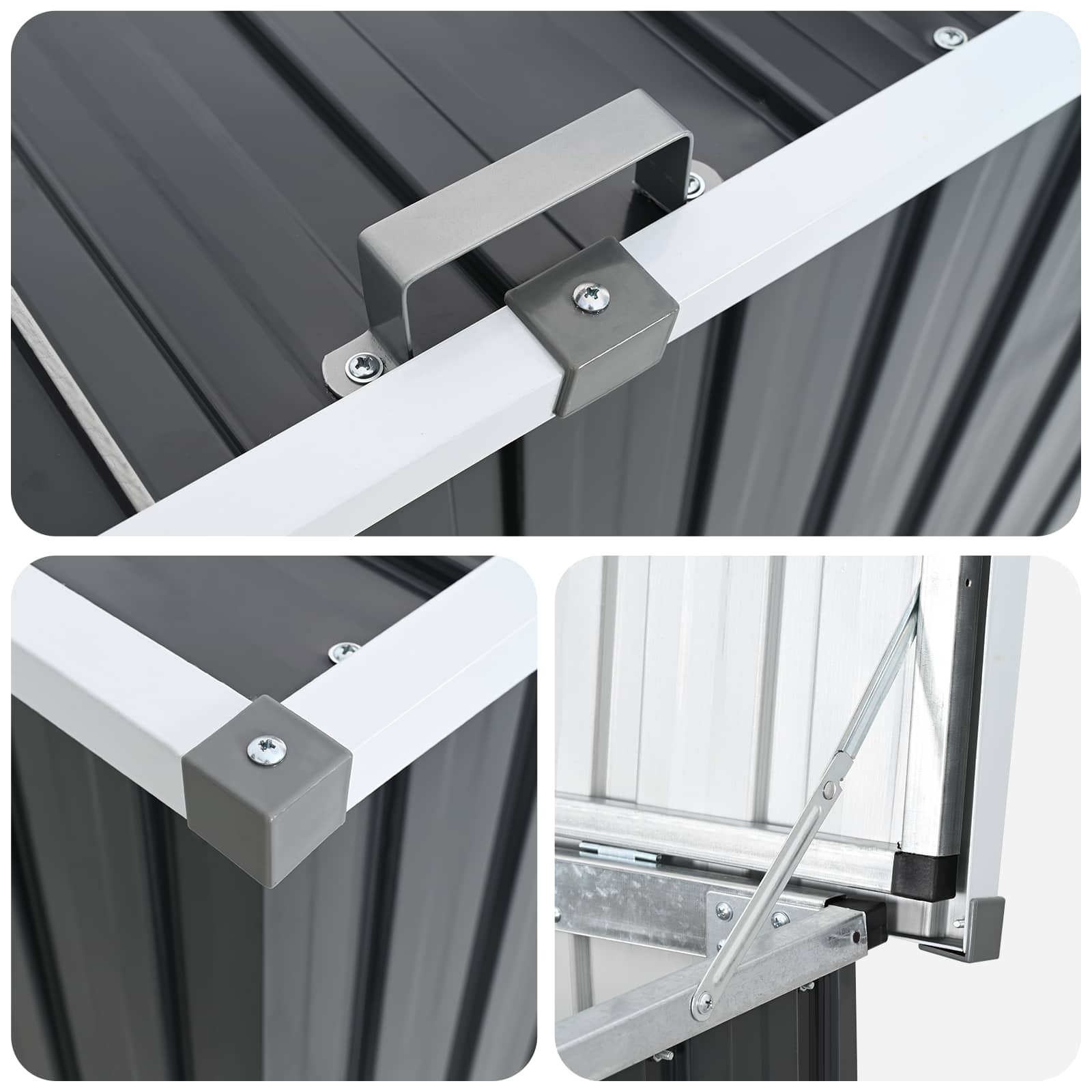 Garden Storage Box Anthracite 149x99x93 cm