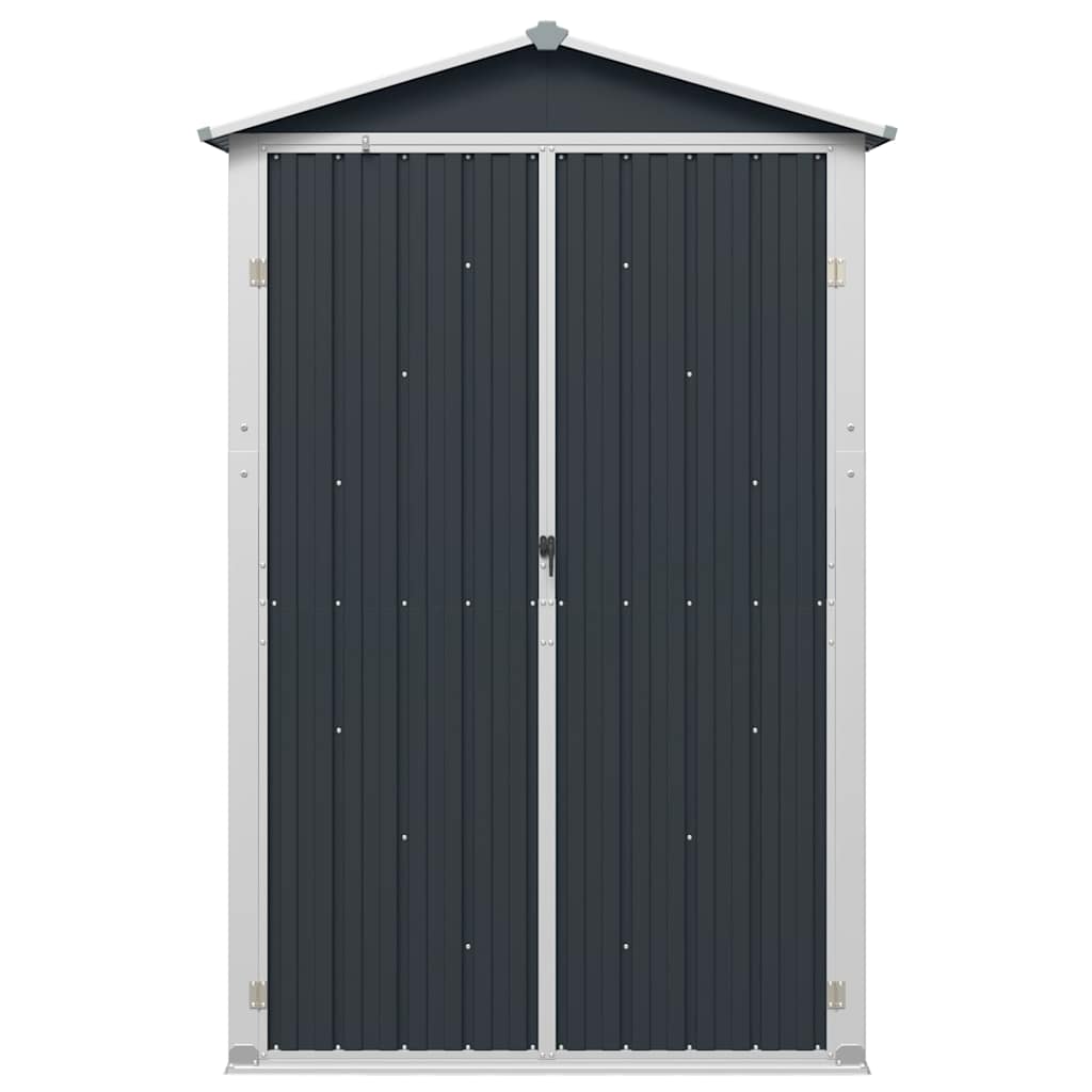 Garden Shed Anthracite 116x45x175 cm Galvanised Steel