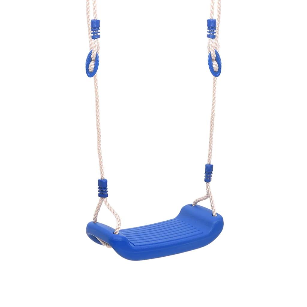 Swing Seats with Ropes 2 pcs Blue 38x16 cm Polyethene