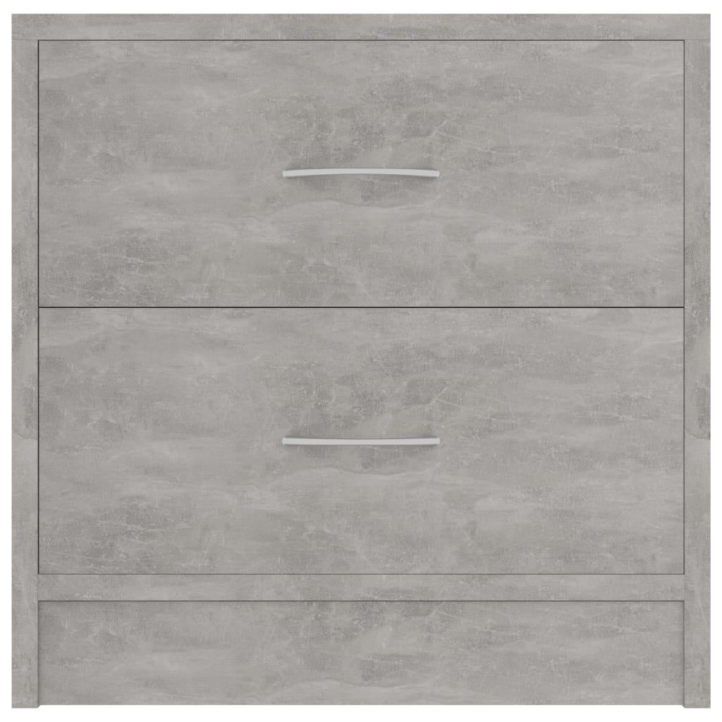 Bedside Cabinet Concrete Grey 40x30x40 cm Engineered Wood