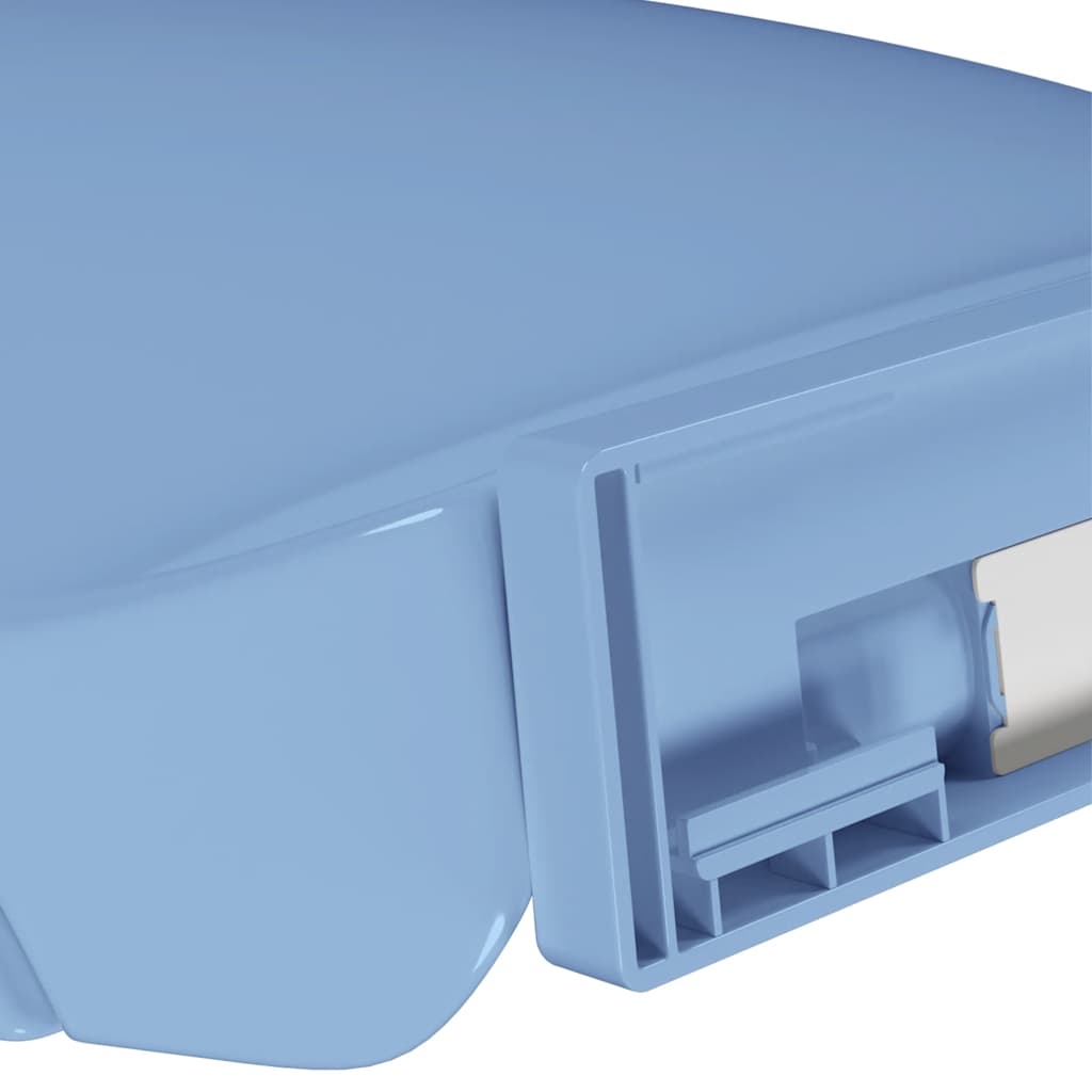 Soft-Close Toilet Seat Blue Oval