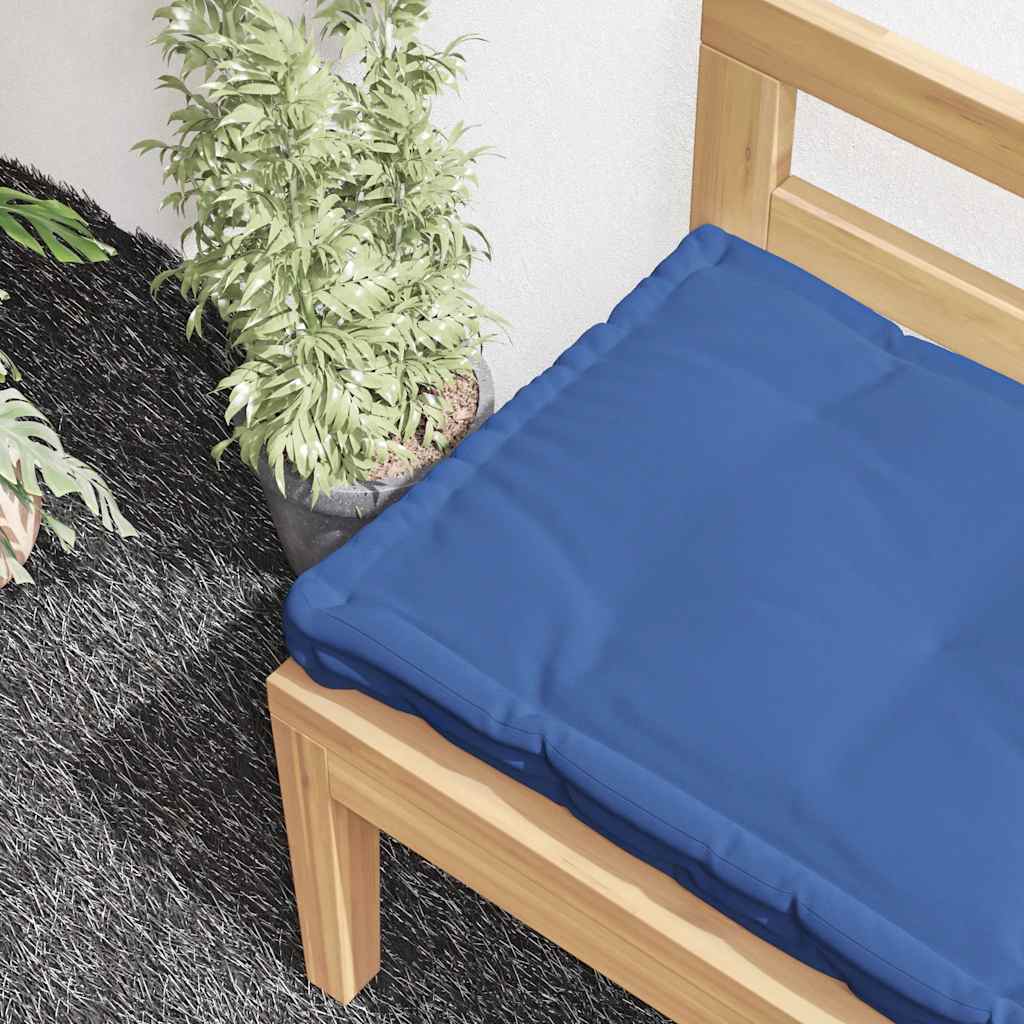 Pallet Floor Cushion Cotton 120x40x7 cm Light Blue