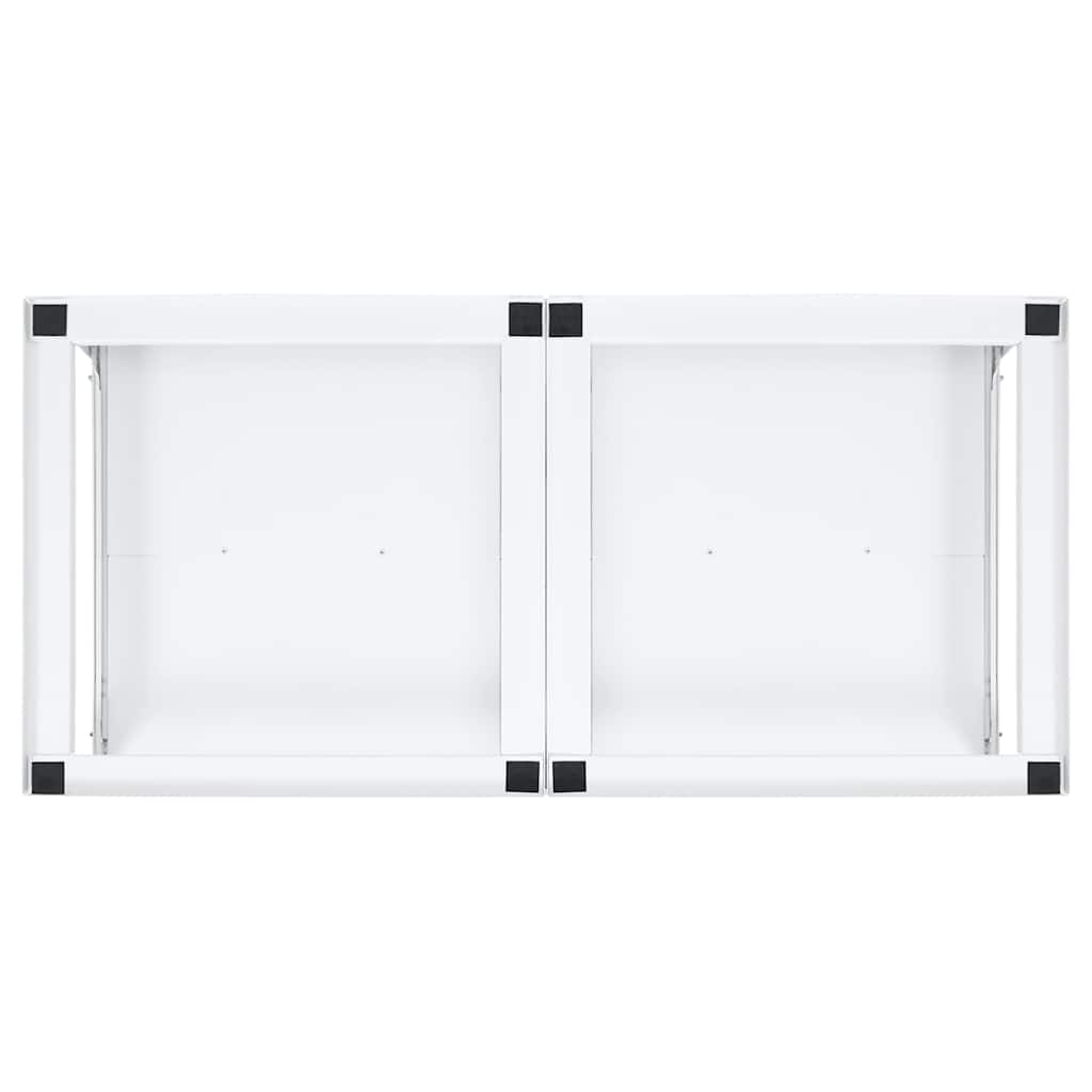 Washing and Drying Machine Pedestal with Pull-out Shelves White
