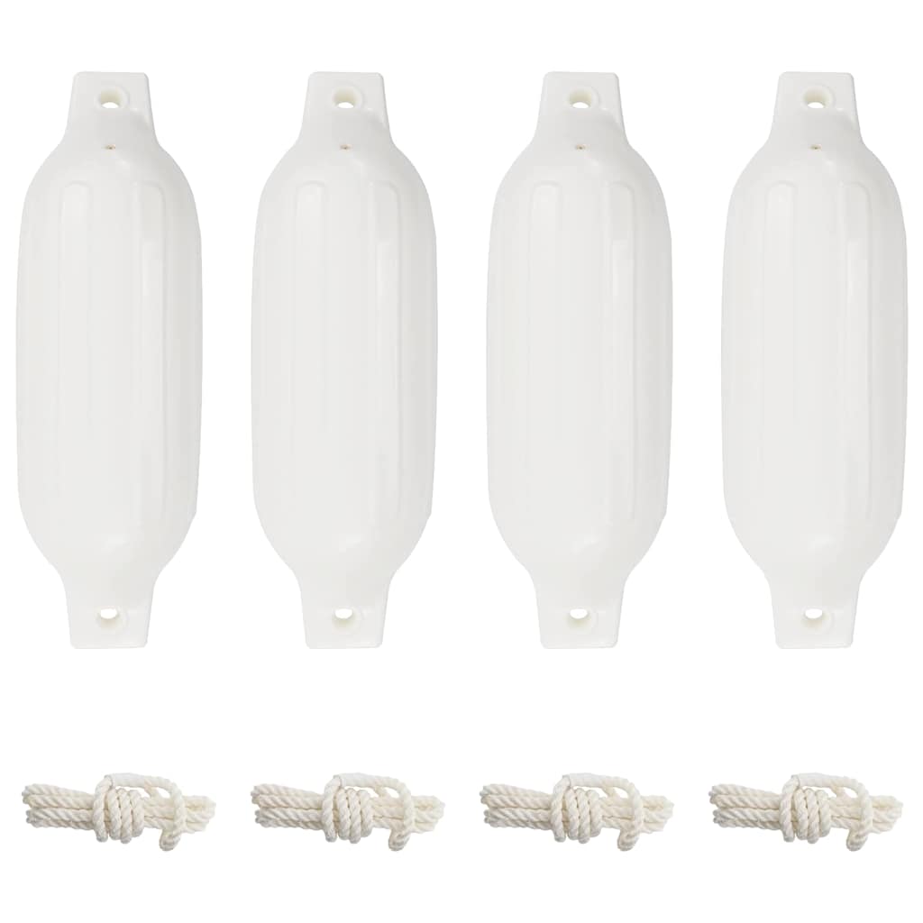 Boat Fenders 4 pcs White Ø 11x40 cm PVC