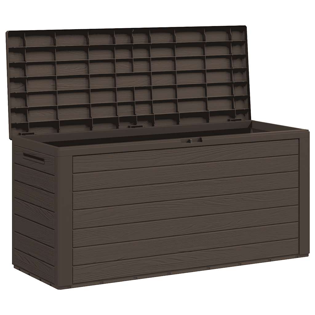 Garden Storage Box Brown 116x44x55 cm