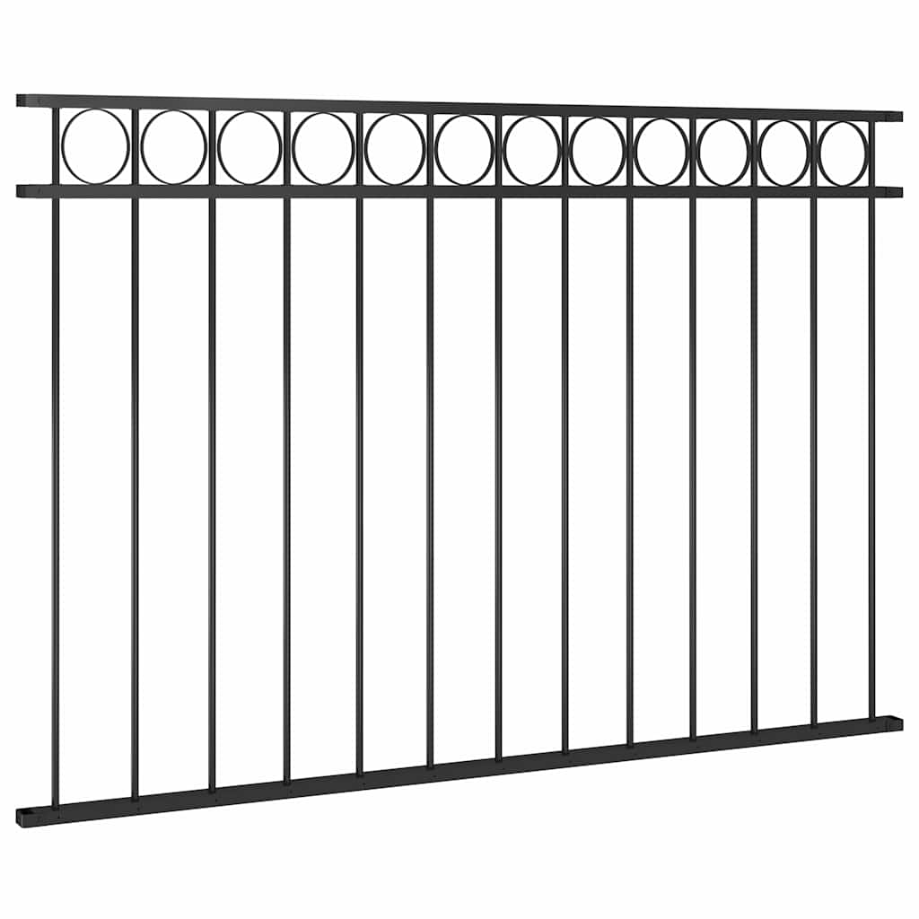 Fence Panel "Assen" Steel 163x100 cm Black