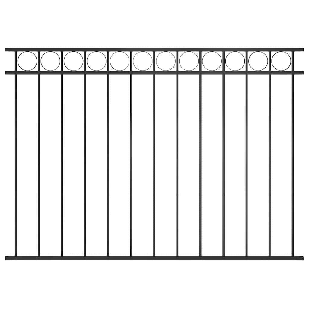 Fence Panel "Assen" Steel 163x120 cm Black