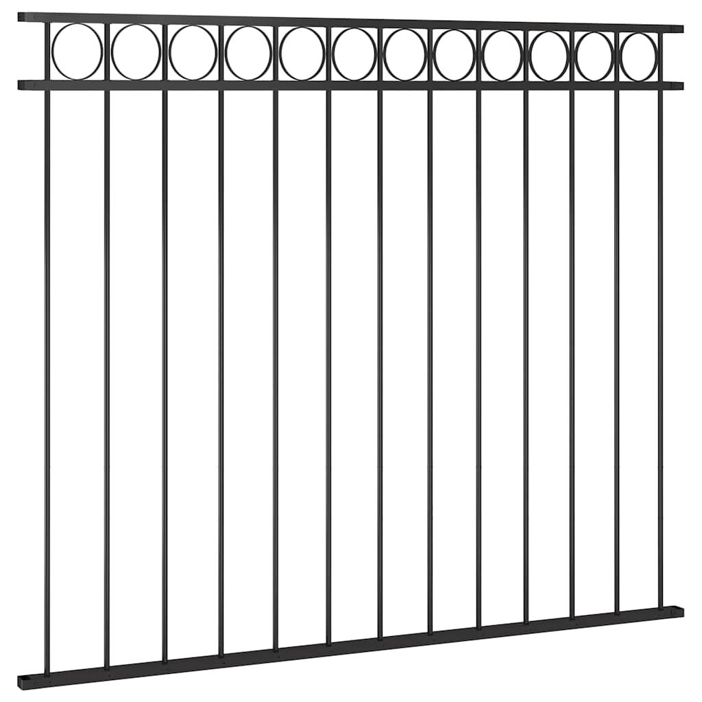 Fence Panel "Assen" Steel 163x150 cm Black