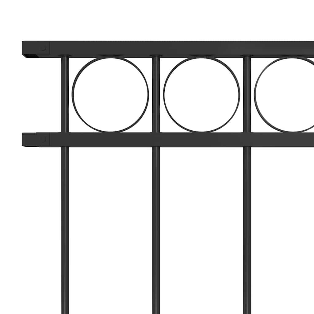 Fence Panel "Assen" Steel 163x150 cm Black