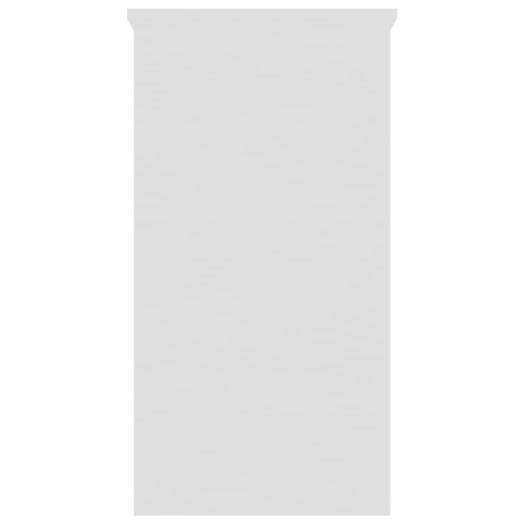 Desk White 80x40x75 cm Engineered Wood