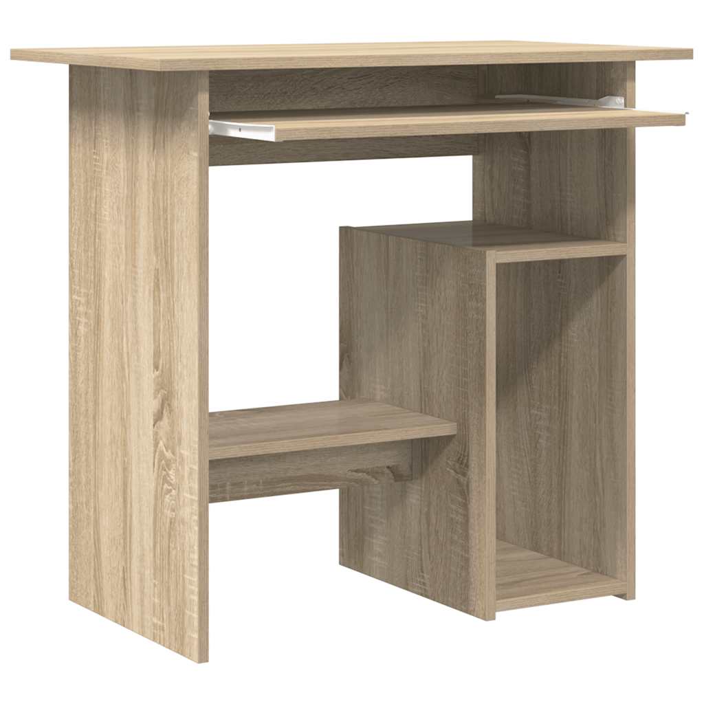 Desk Sonoma Oak 80x45x74 cm Engineered Wood