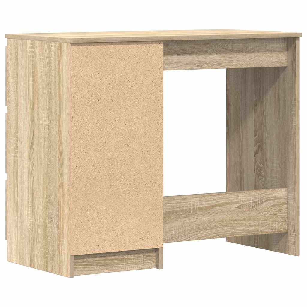Desk Sonoma Oak 90x45x76 cm Engineered Wood