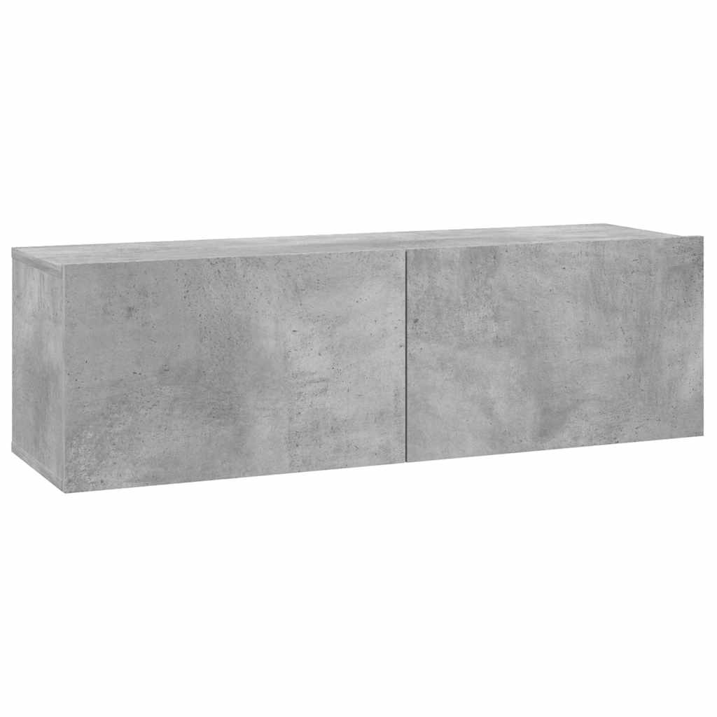 TV Cabinet Concrete Grey 100x30x30 cm Engineered Wood