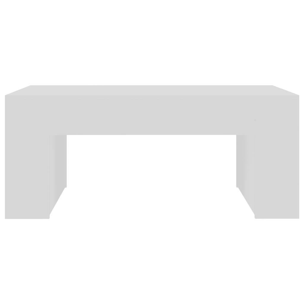 Coffee Table White 100x60x42 cm Engineered Wood