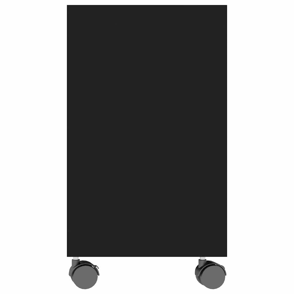 Side Table Black 70x35x60.5 cm Engineered Wood