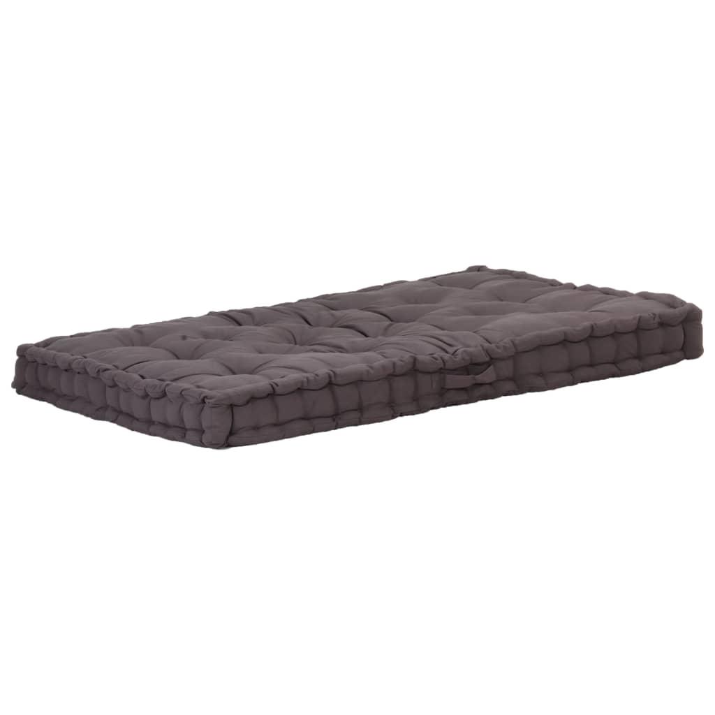 Pallet Floor Cushions 2 pcs Cotton Anthracite