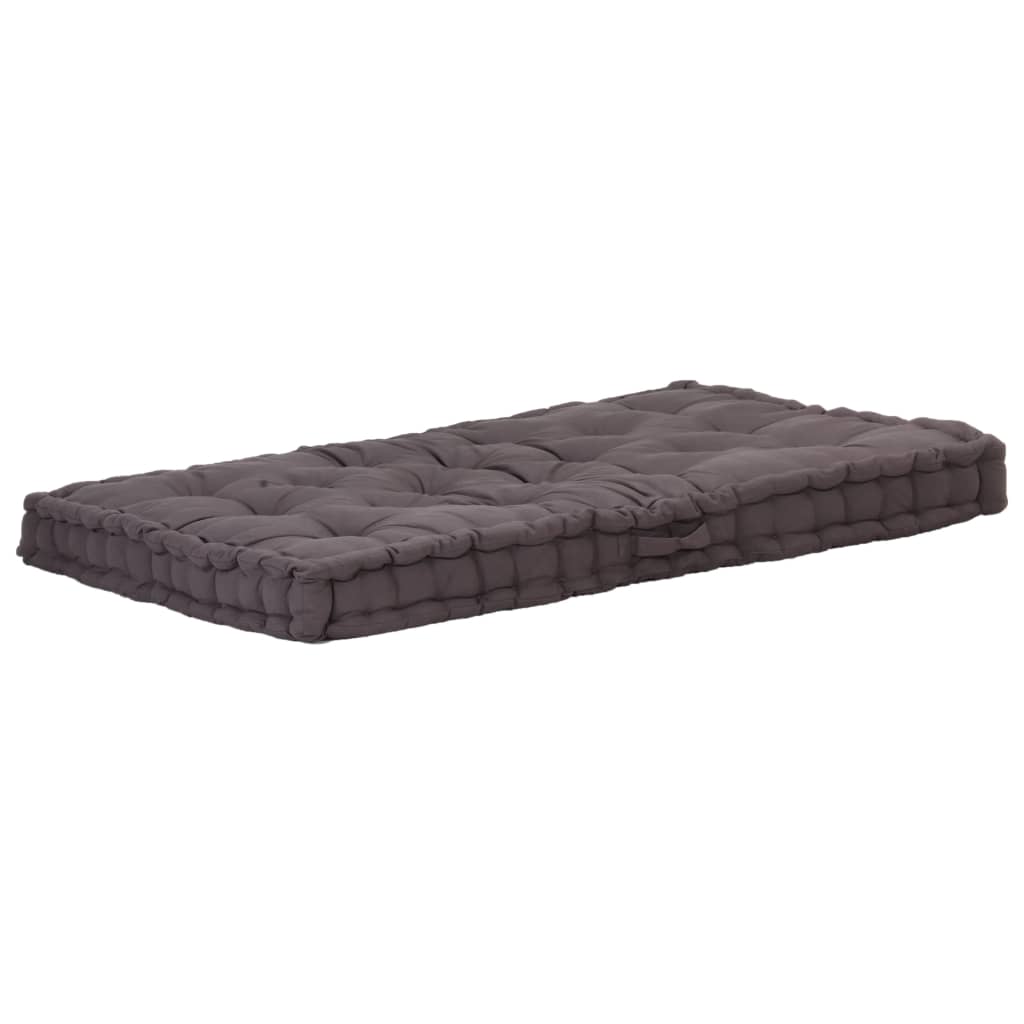 Pallet Floor Cushions 2 pcs Cotton Anthracite